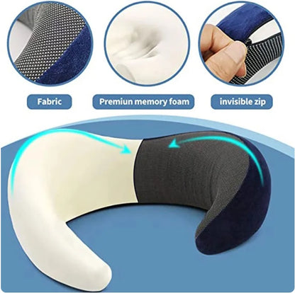 TheHealthTools™ Adjustable Travel Memory Foam Neck Pillow